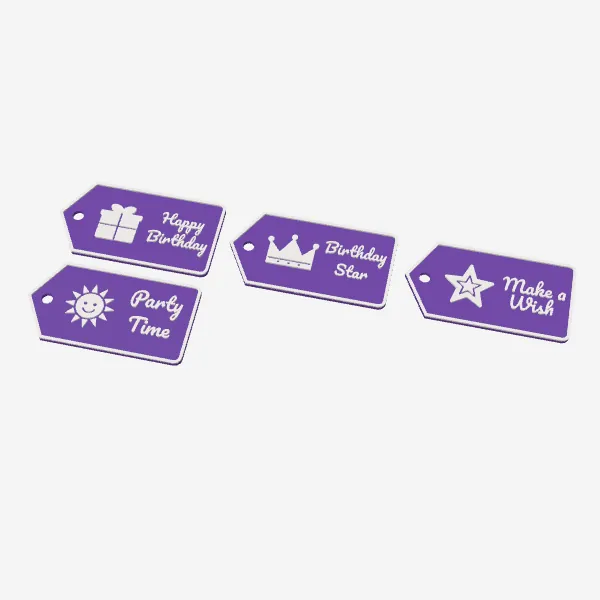 Birthday Gift Tags – 4 Reusable Designs