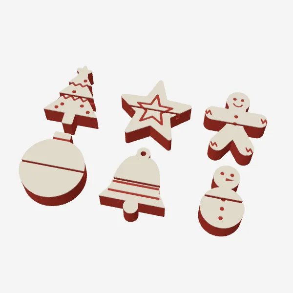 Christmas Place Card Holders – 6 Table Decorations