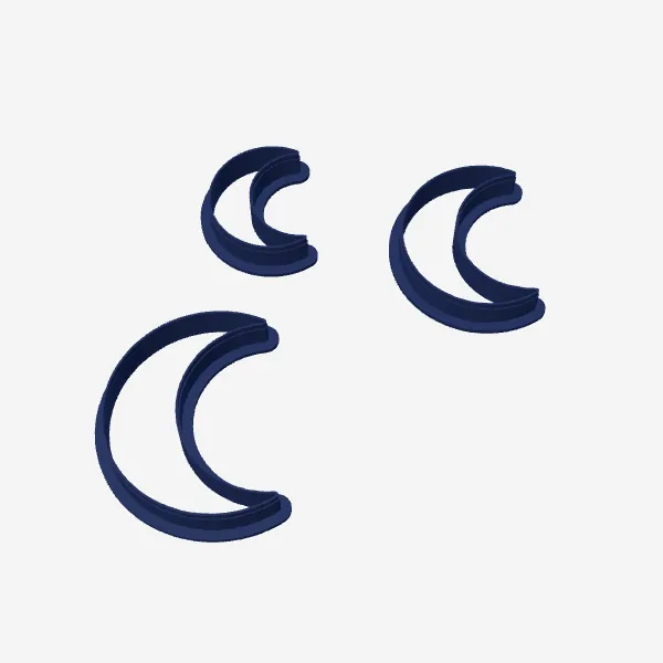 Crescent Moon & Star Cookie Cutter – 3 Sizes