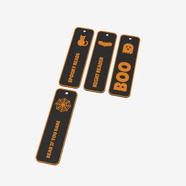 Halloween Bookmarks – 4 Spooky Designs