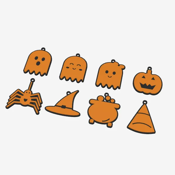 Halloween Hanging Decorations – Ghosts, Pumpkin & Spider