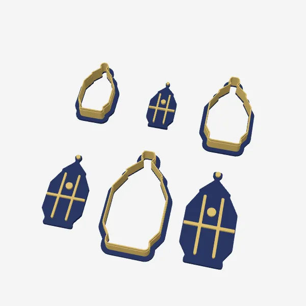 Ramadan Lantern Cookie Cutter – 3 Sizes + Stamp