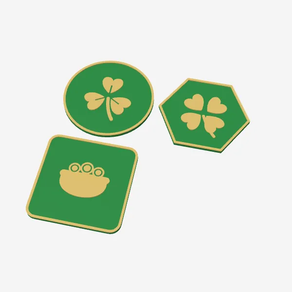 St Patrick's Day Coasters – Set of 3